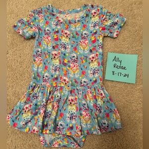 Posh Peanut Lisa Frank Spotty & Dotty Bodysuit Twirl